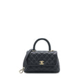 CHANEL SMALL COCO HANDLE CAVIAR BLACK LGHW