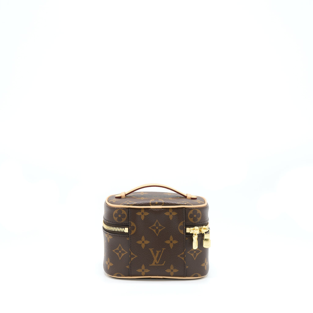 LOUIS VUITTON NICE NANO TOILETRY POUCH MONOGRAM CANVAS GHW