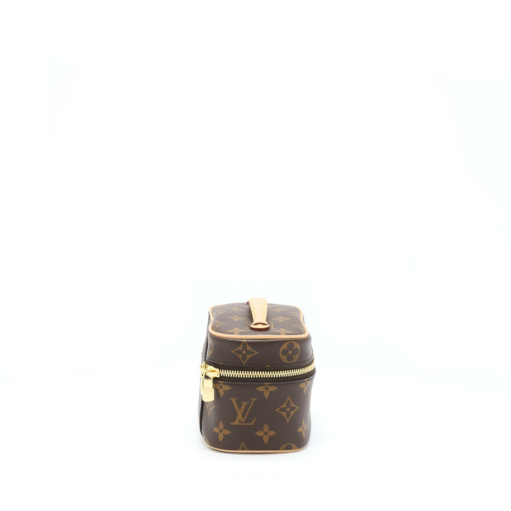 LOUIS VUITTON NICE NANO TOILETRY POUCH MONOGRAM CANVAS GHW