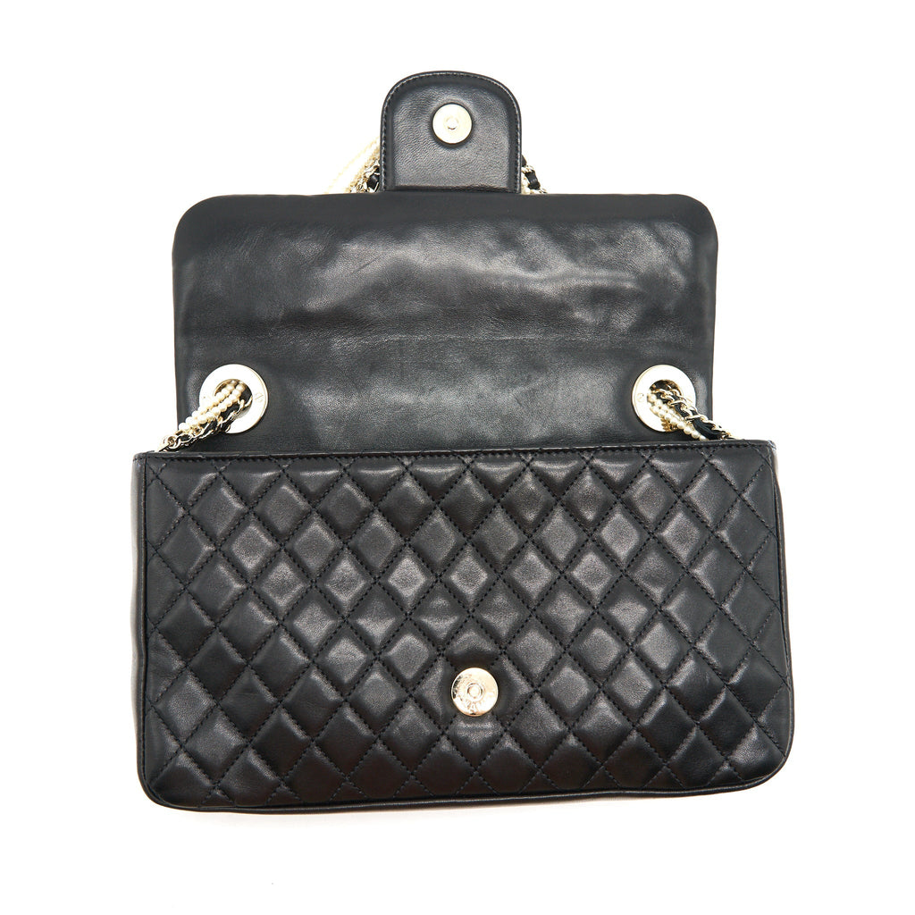 CHANEL WESTMINSTER SHOULDER BAG LAMBSKIN BLACK LGHW