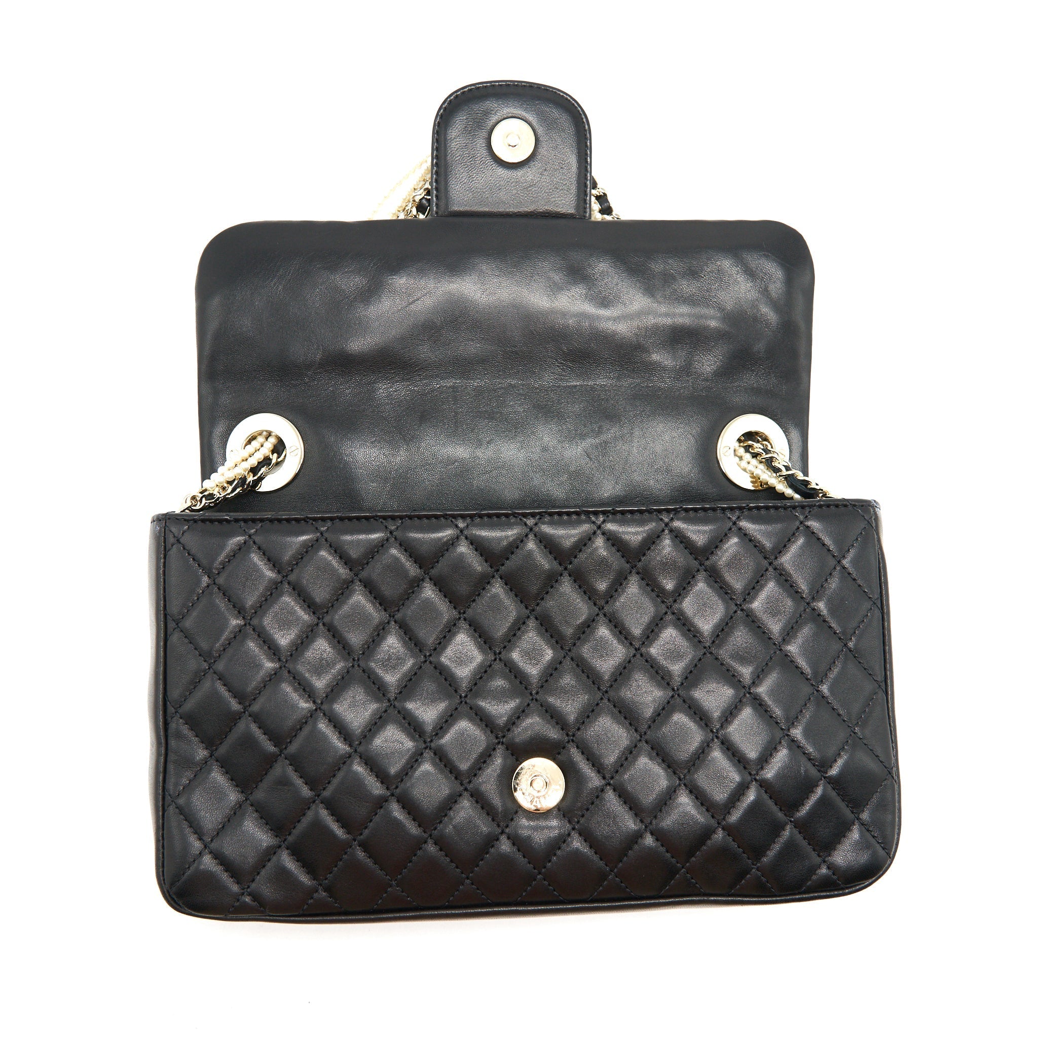 CHANEL WESTMINSTER SHOULDER BAG LAMBSKIN BLACK LGHW