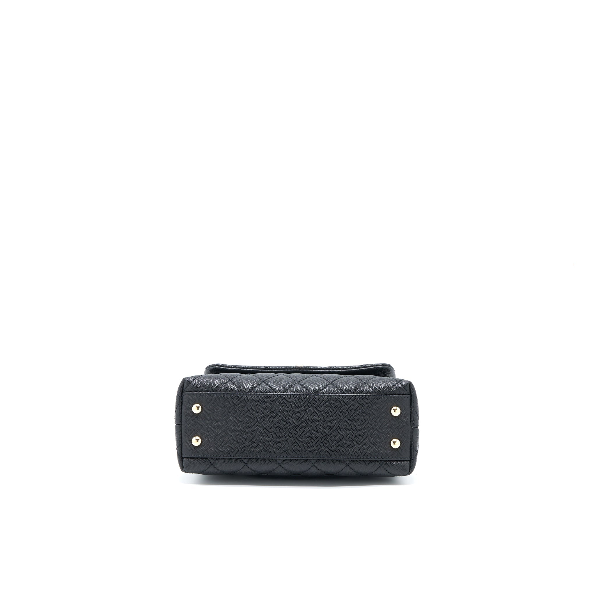 CHANEL SMALL COCO HANDLE CAVIAR BLACK LGHW