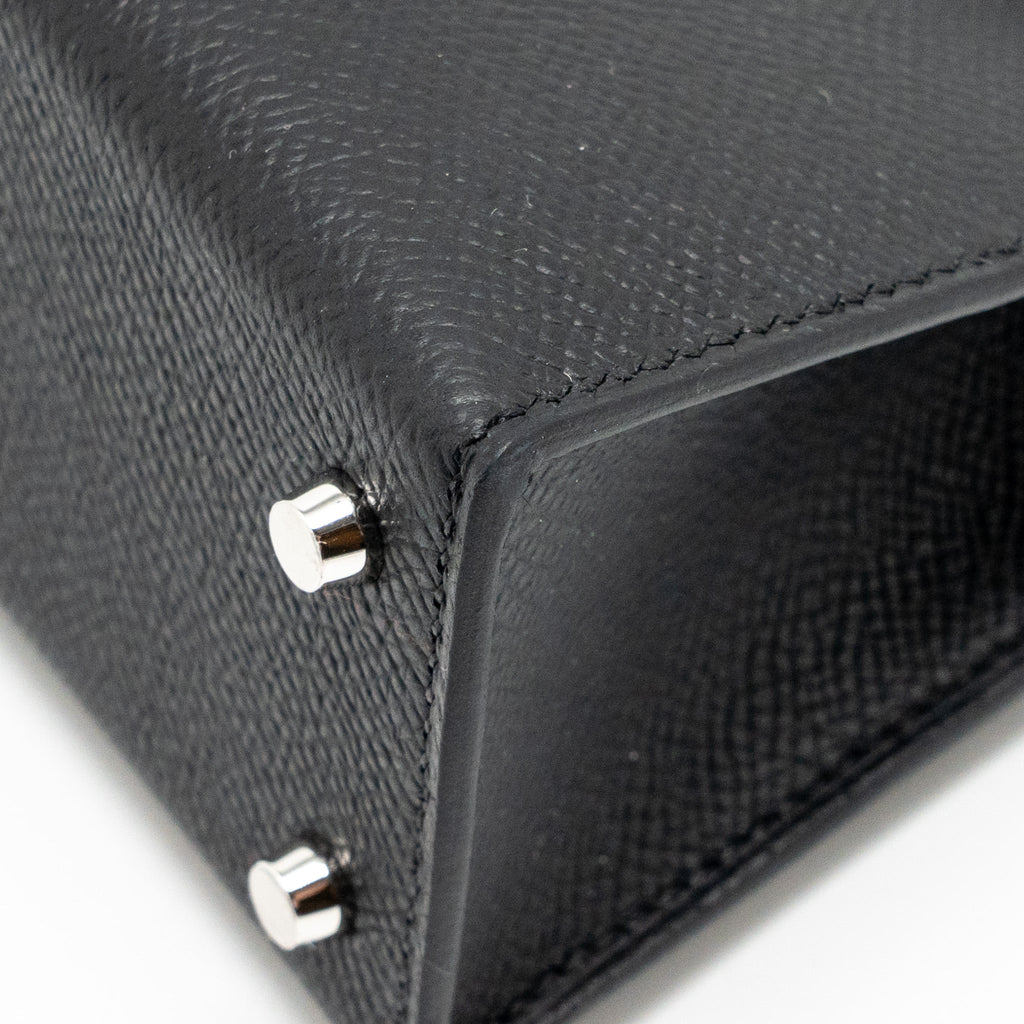 HERMES MINI KELLY II SPECIAL ORDER EPSOM BLACK SHW