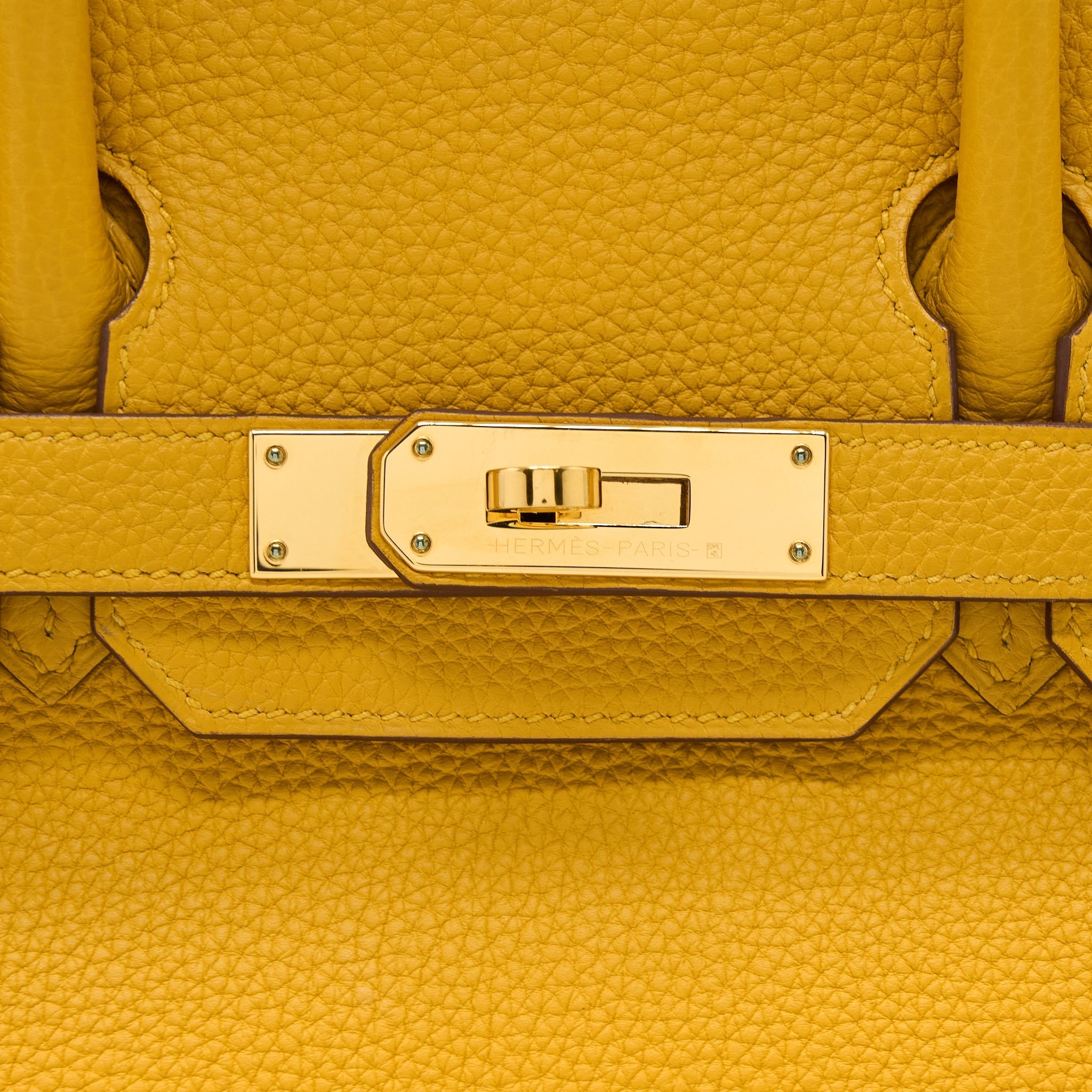 HERMES BIRKIN 30 TOGO 9D JAUNE AMBER GHW