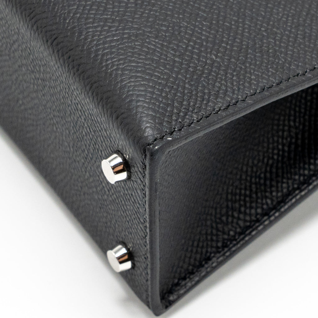 HERMES MINI KELLY II SPECIAL ORDER EPSOM BLACK SHW