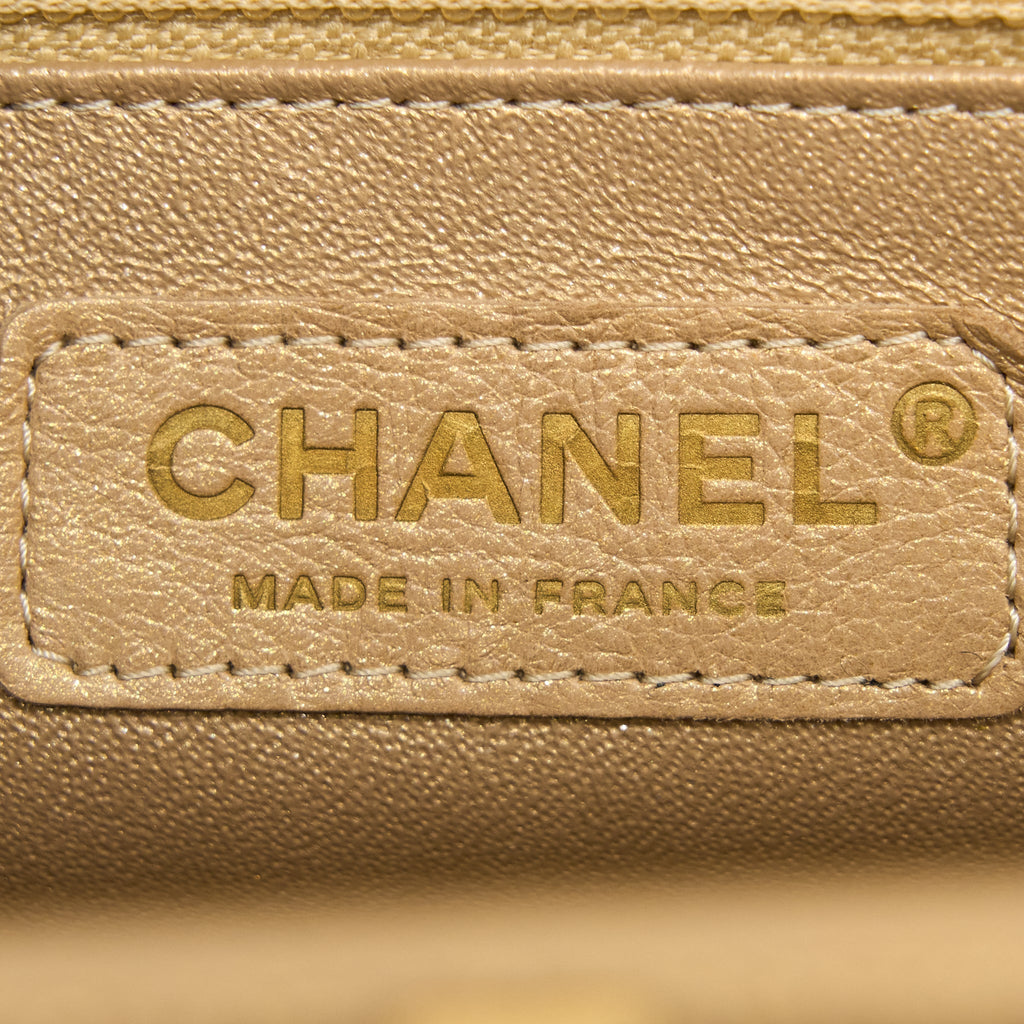CHANEL TIMELESS CLUTCH CAVIAR GOLD BRUSHED GHW