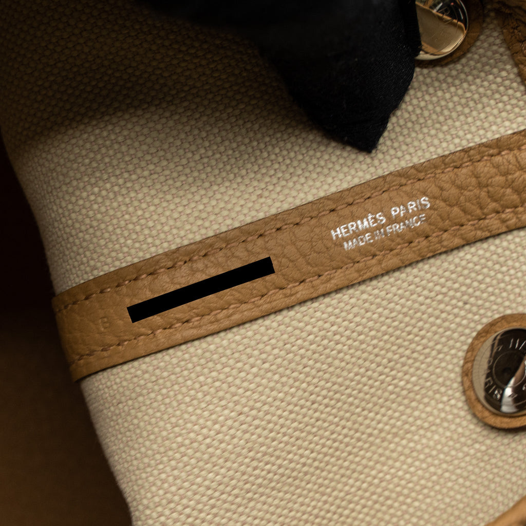 HERMES GARDEN PARTY 30 NEGONDA/CANVAS BISCUIT/BETON SHW
