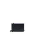 CHANEL CHEVRON WALLET ON CHAIN BLACK WITH BLACK HARDWARE