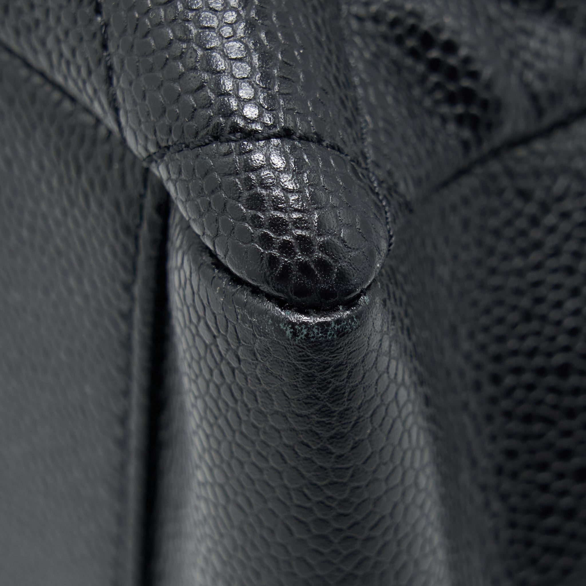 CHANEL GRAND SHOPPING TOTE BAG CAVIAR BLACK SHW