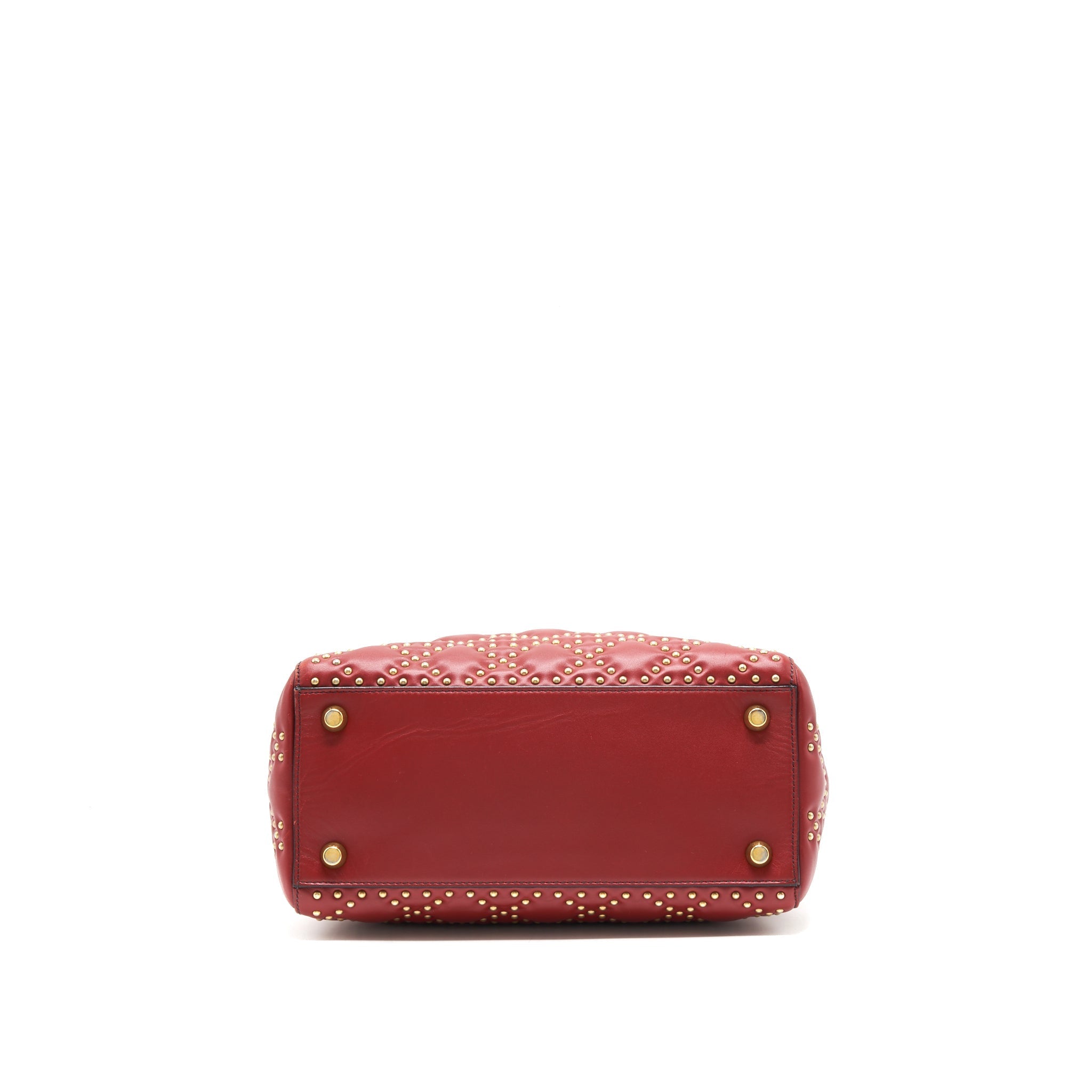 DIOR STUDDED LADY DIOR RED GHW