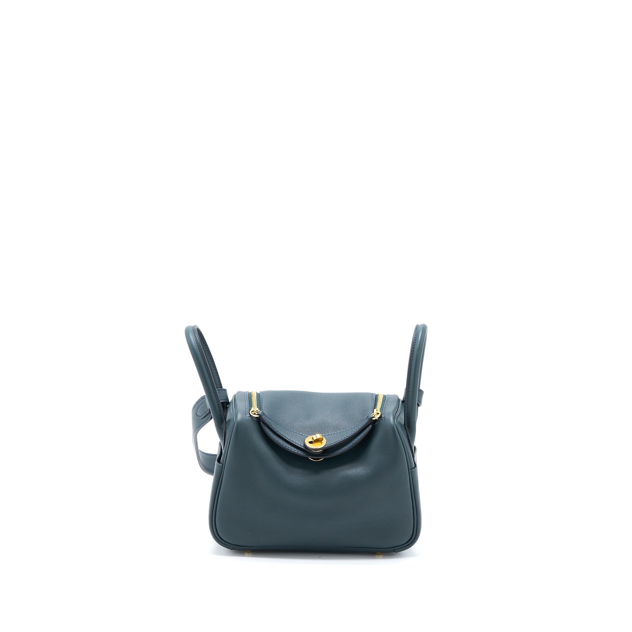 HERMES MINI LINDY SWIFT V0 VERT ROUSSEAU GHW