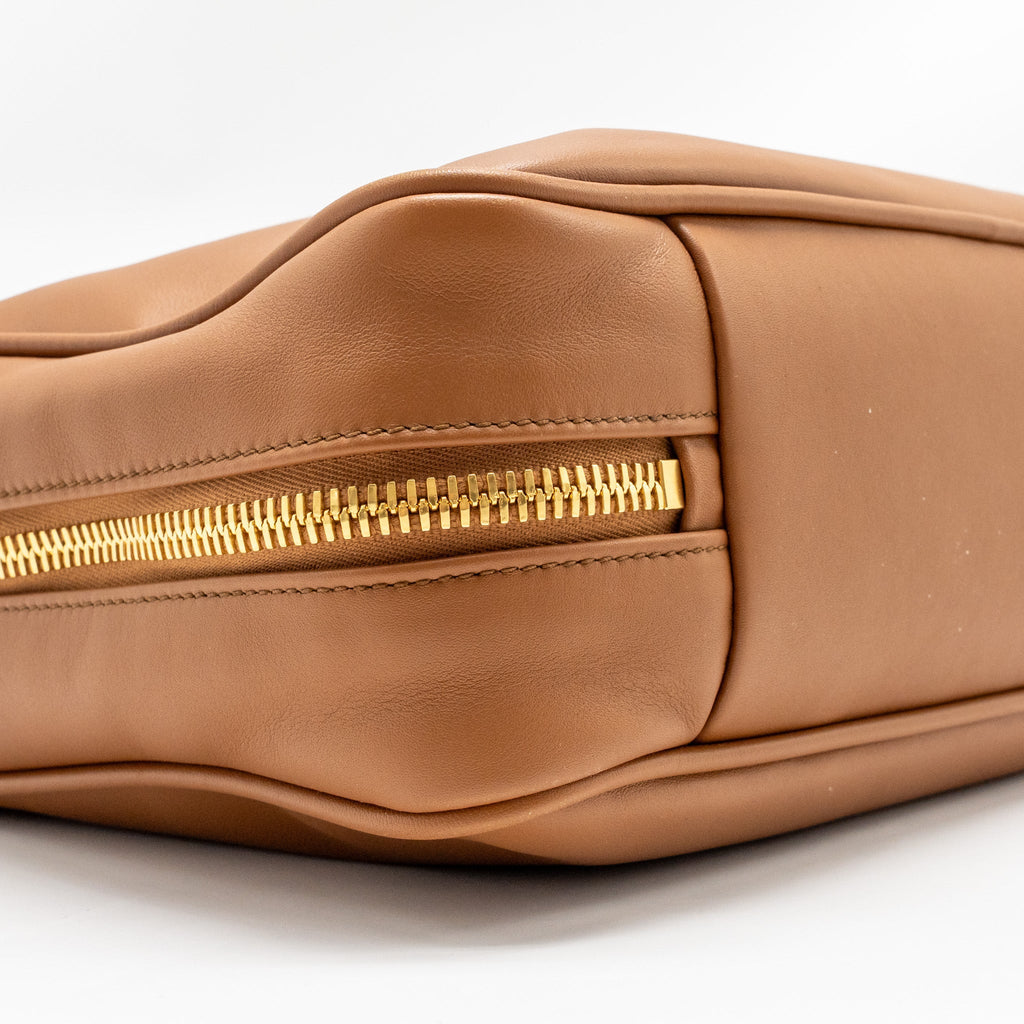 MIU MIU LARGE BEAU BAG CALFSKIN COGNAC GHW