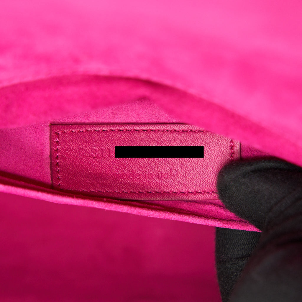 SAINT LAURENT YSL CLUTCH IN FUCHSIA
