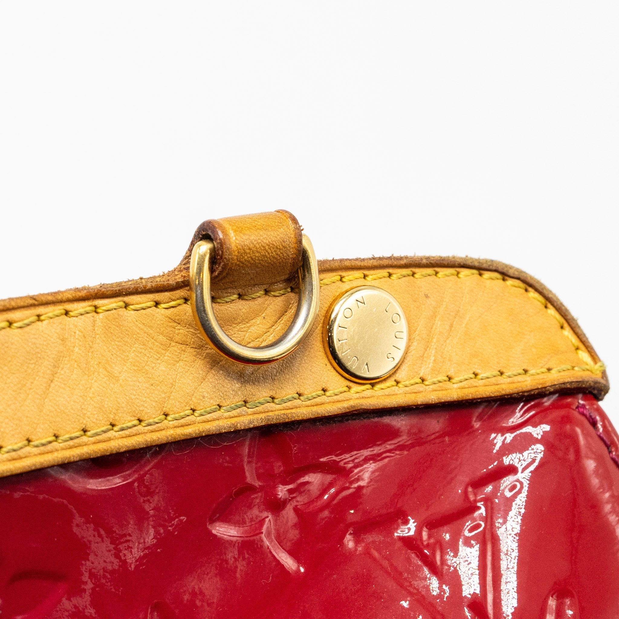LOUIS VUITTON VERNIS BREA MM BAG MONOGRAM PATENT ROSE INDIAN GHW