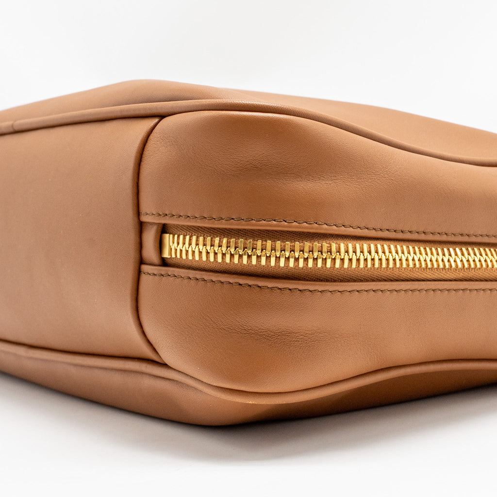 MIU MIU LARGE BEAU BAG CALFSKIN COGNAC GHW