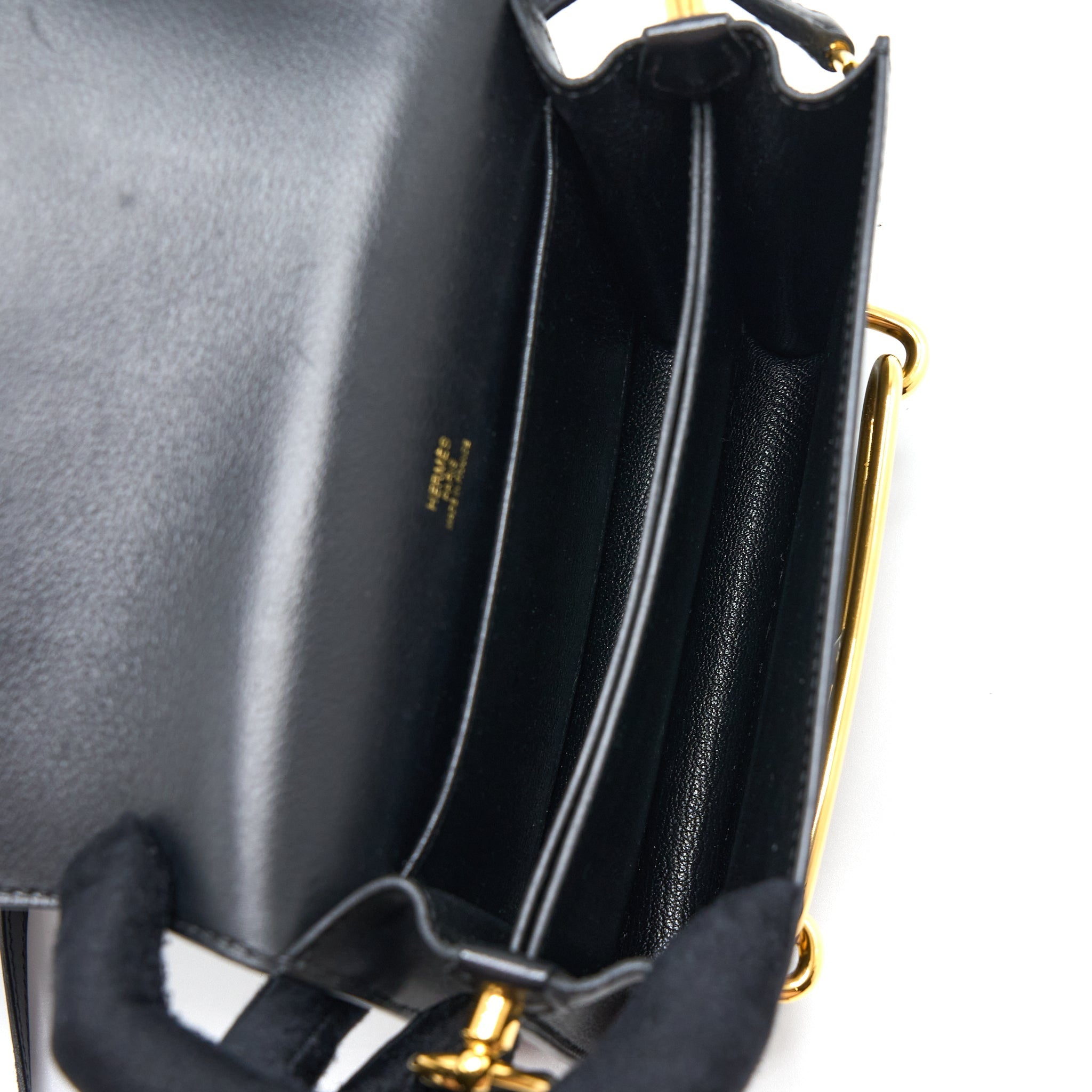 HERMES MINI ROULIS EVERCOLOR BLACK GHW