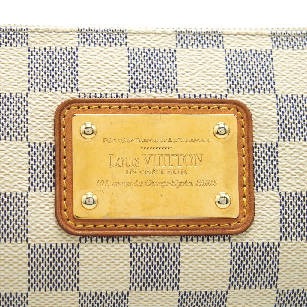 LOUIS VUITTON EVA CROSSBODY BAG IN DAMIER AZUR