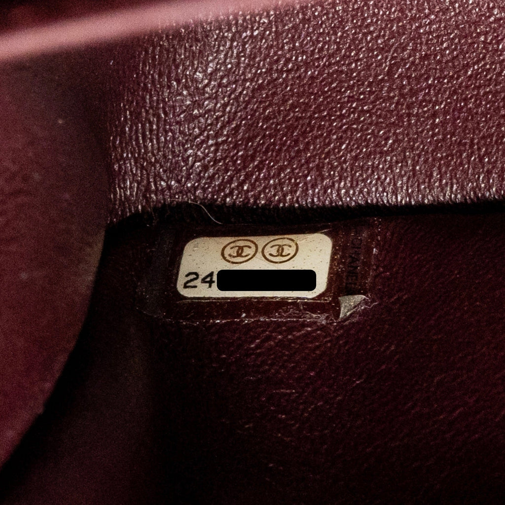 CHANEL MEDIUM CLASSIC DOUBLE FLAP BAG LAMBSKIN BLACK SHW
