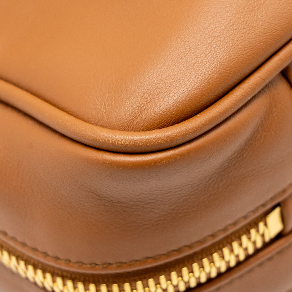 MIU MIU LARGE BEAU BAG CALFSKIN COGNAC GHW