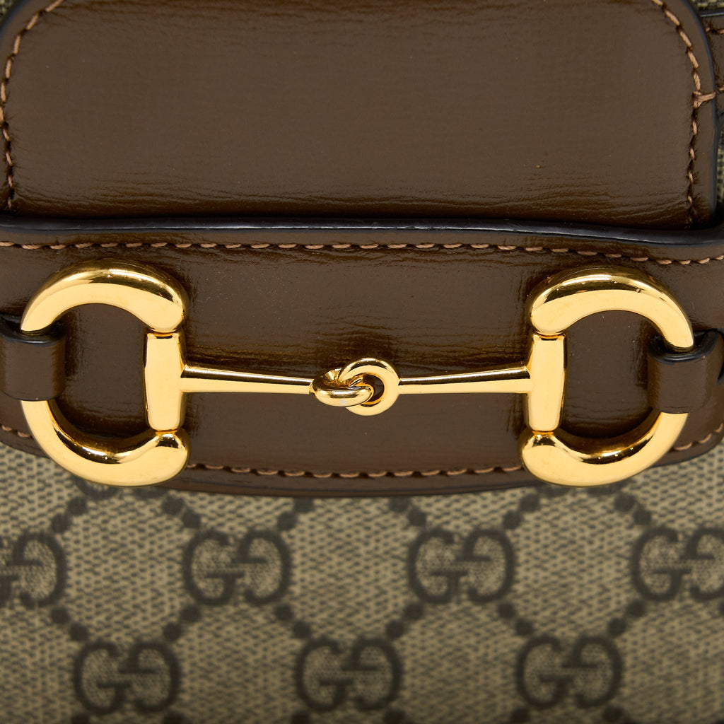 GUCCI HORSEBIT 1955 BAG GG SUPREME CANVAS GHW