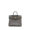 HERMES BIRKIN 25 TOGO 8F GRIS ETAIN GHW