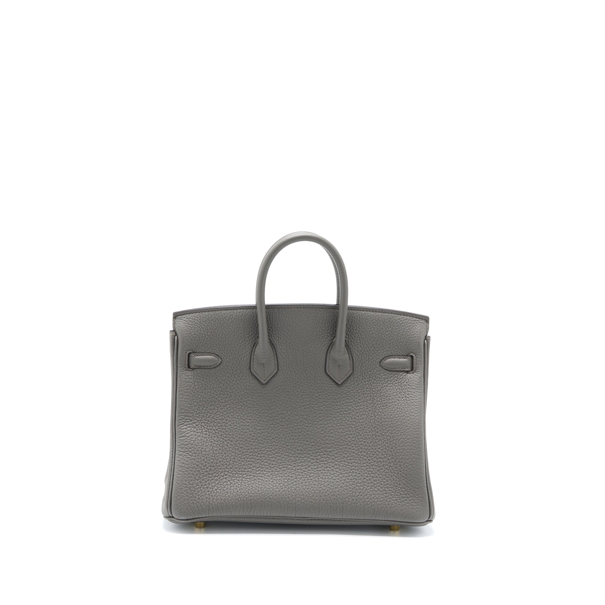 HERMES BIRKIN 25 TOGO 8F GRIS ETAIN GHW