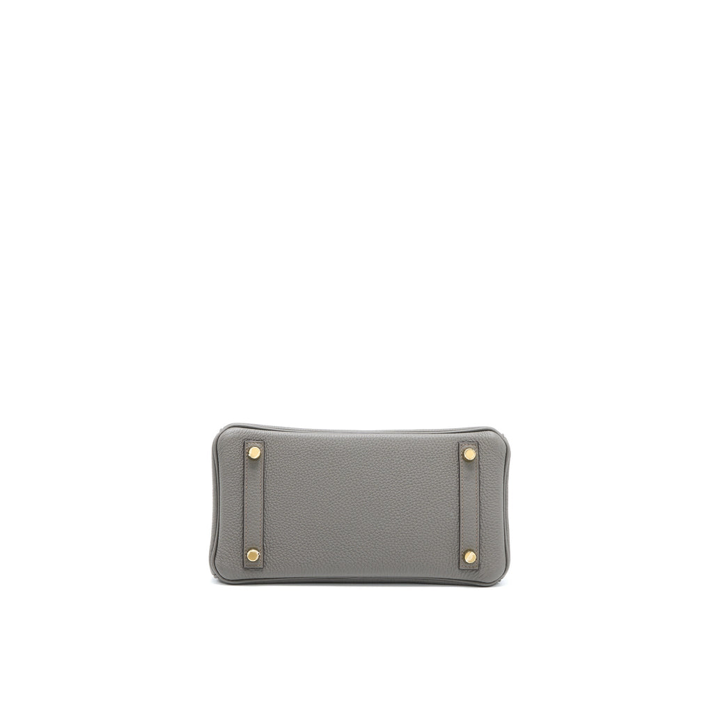 HERMES BIRKIN 25 TOGO 8F GRIS ETAIN GHW