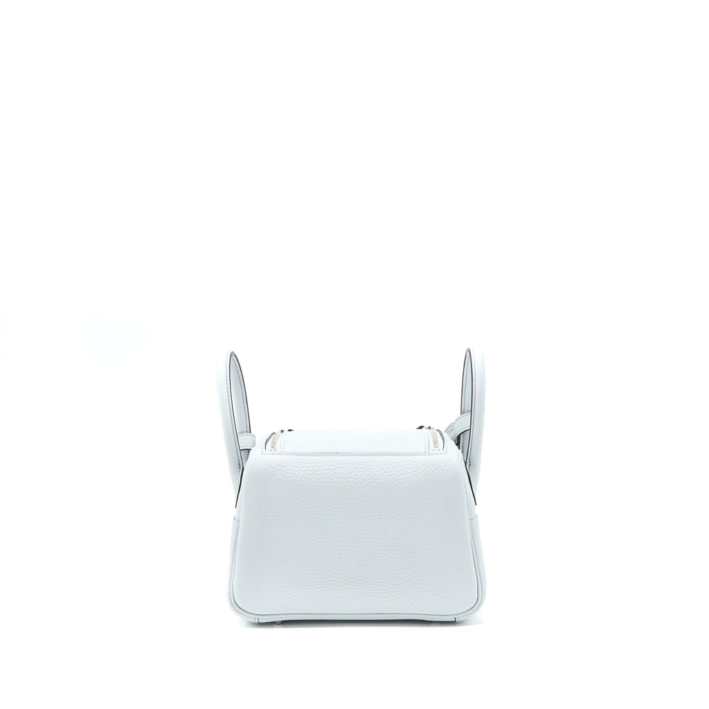 HERMES MINI LINDY CLEMENCE BLUE PALE SHW