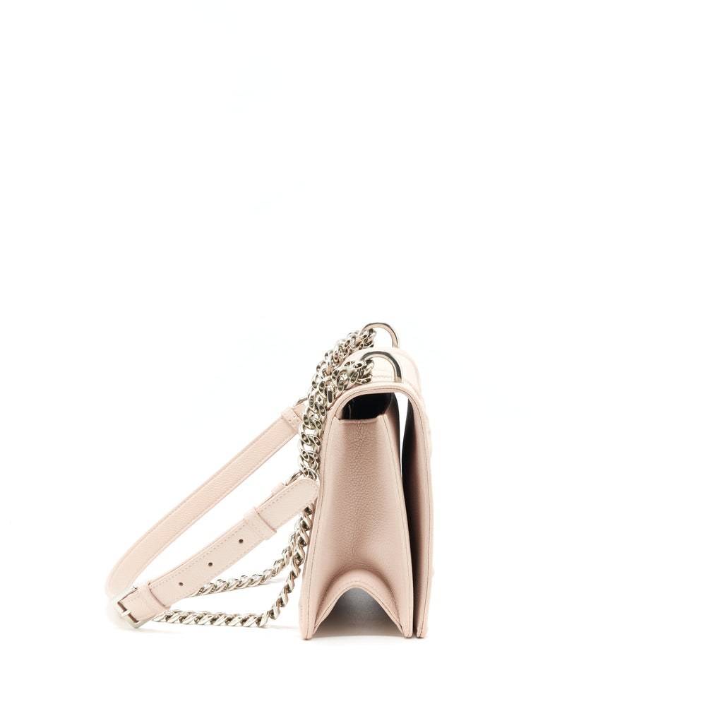 DIOR MEDIUM DIORAMA BAG GRAINED CALFSKIN LIGHT PINK SHW