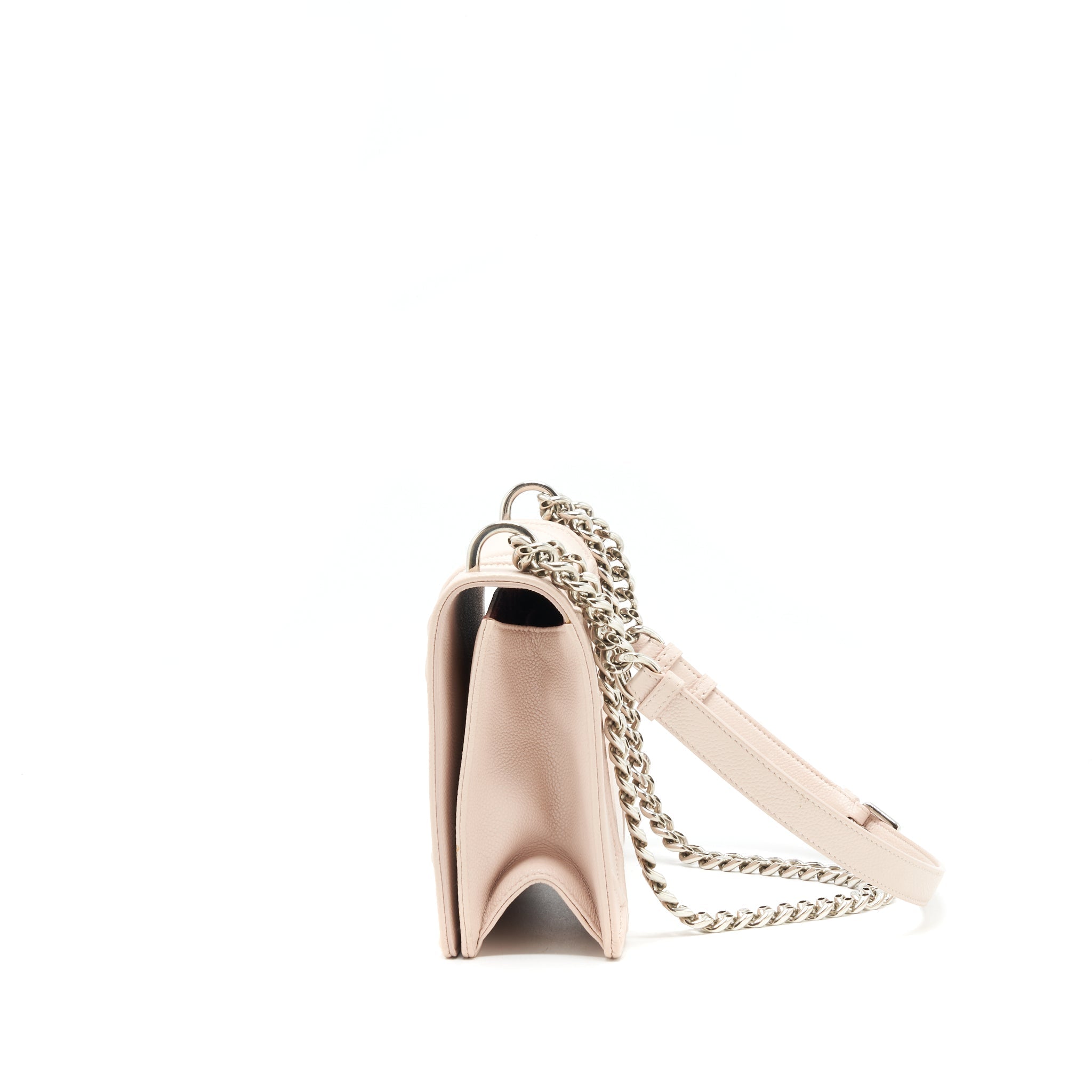 DIOR MEDIUM DIORAMA BAG GRAINED CALFSKIN LIGHT PINK SHW