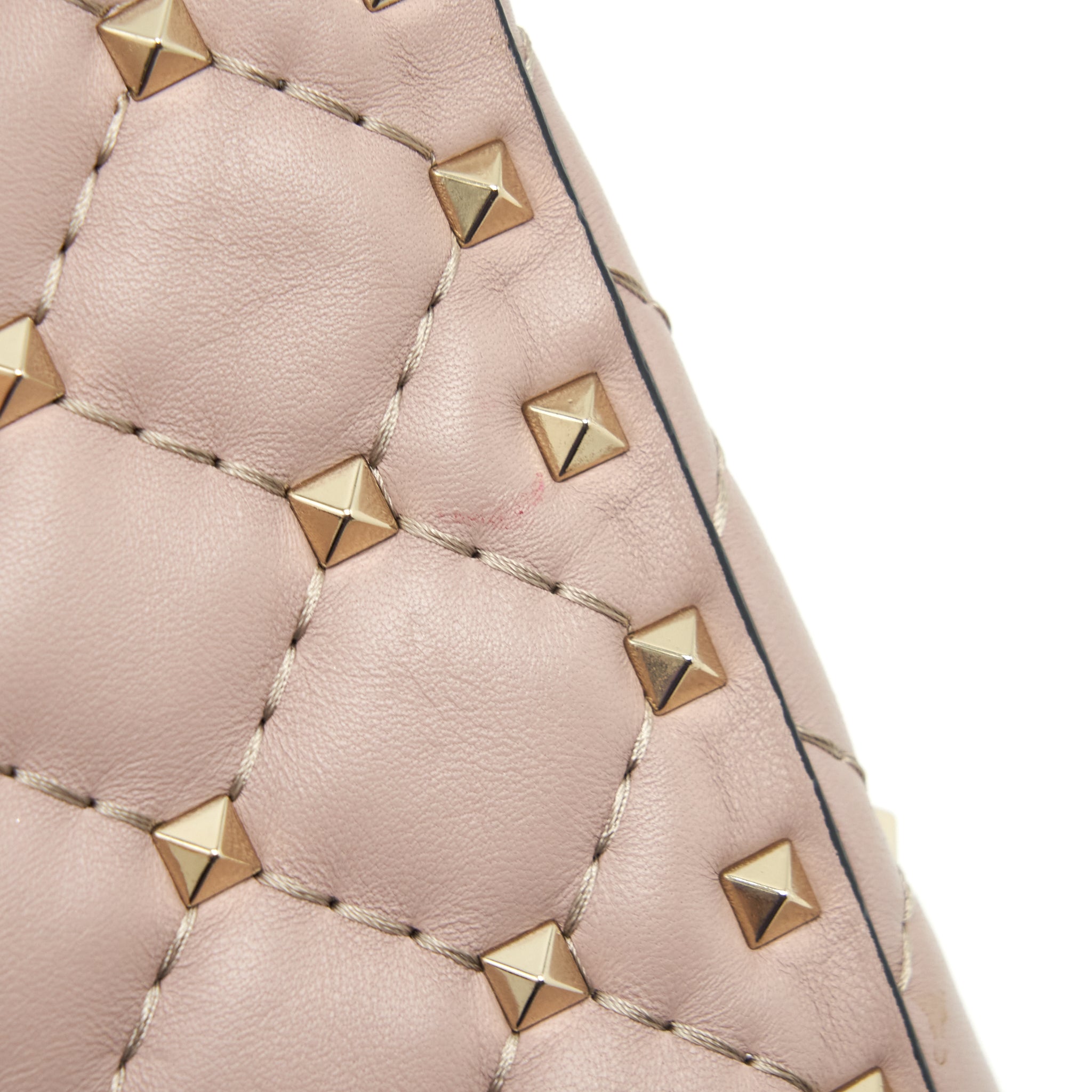 VALENTINO ROCKSTUD SPIKE NAPPA LEATHER CROSSBODY BAGS POUDRE