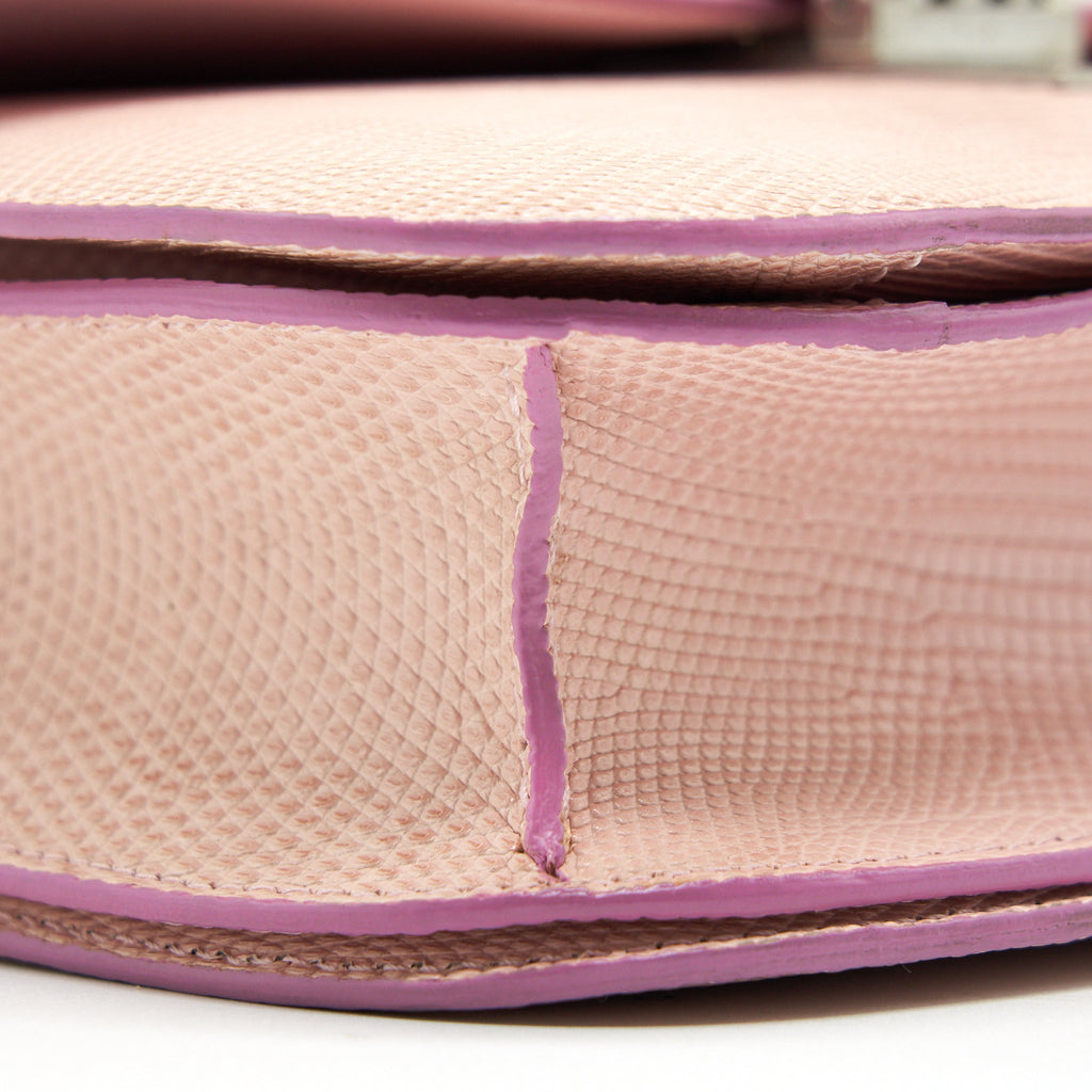 CELINE CLASSIC BAG IN LIZARD LIGHT PINK