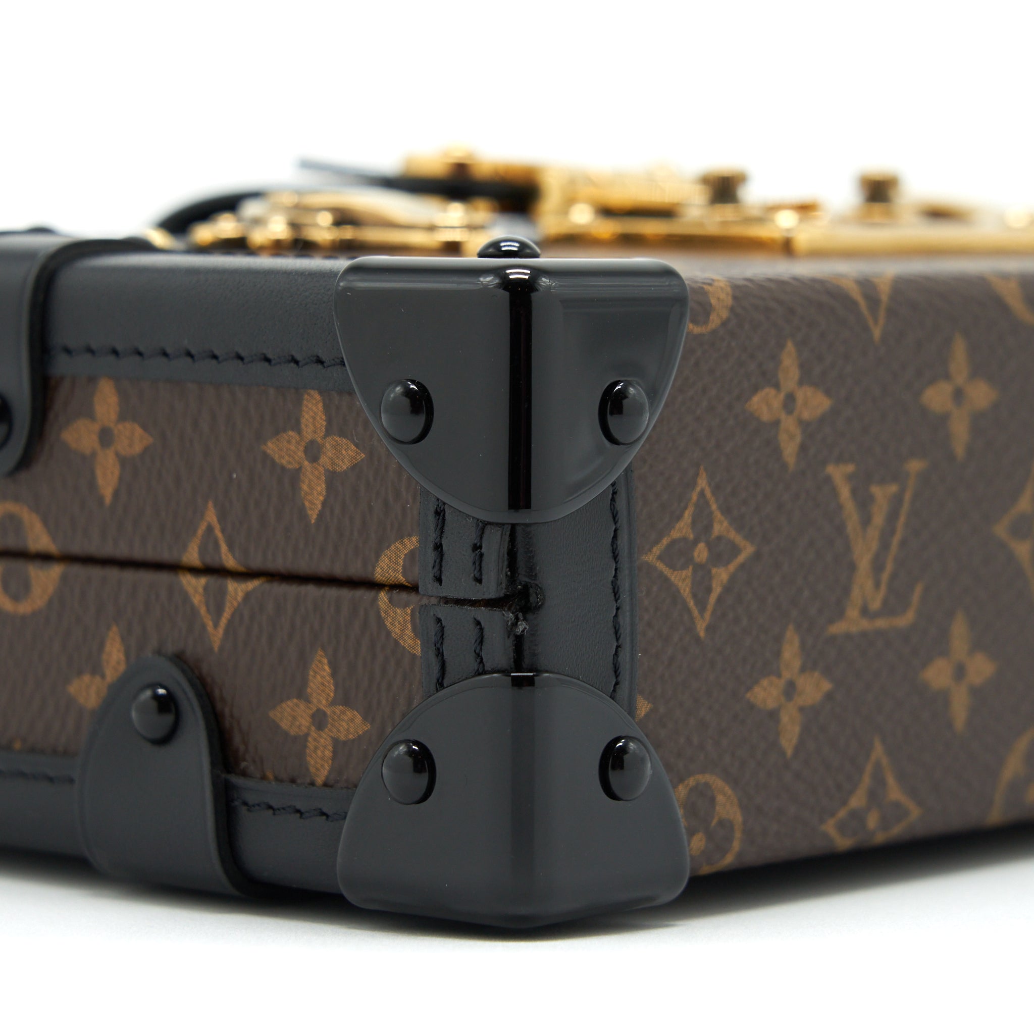 LOUIS VUITTON PETITE MALLE MONOGRAM CANVAS AND LEATHER GHW