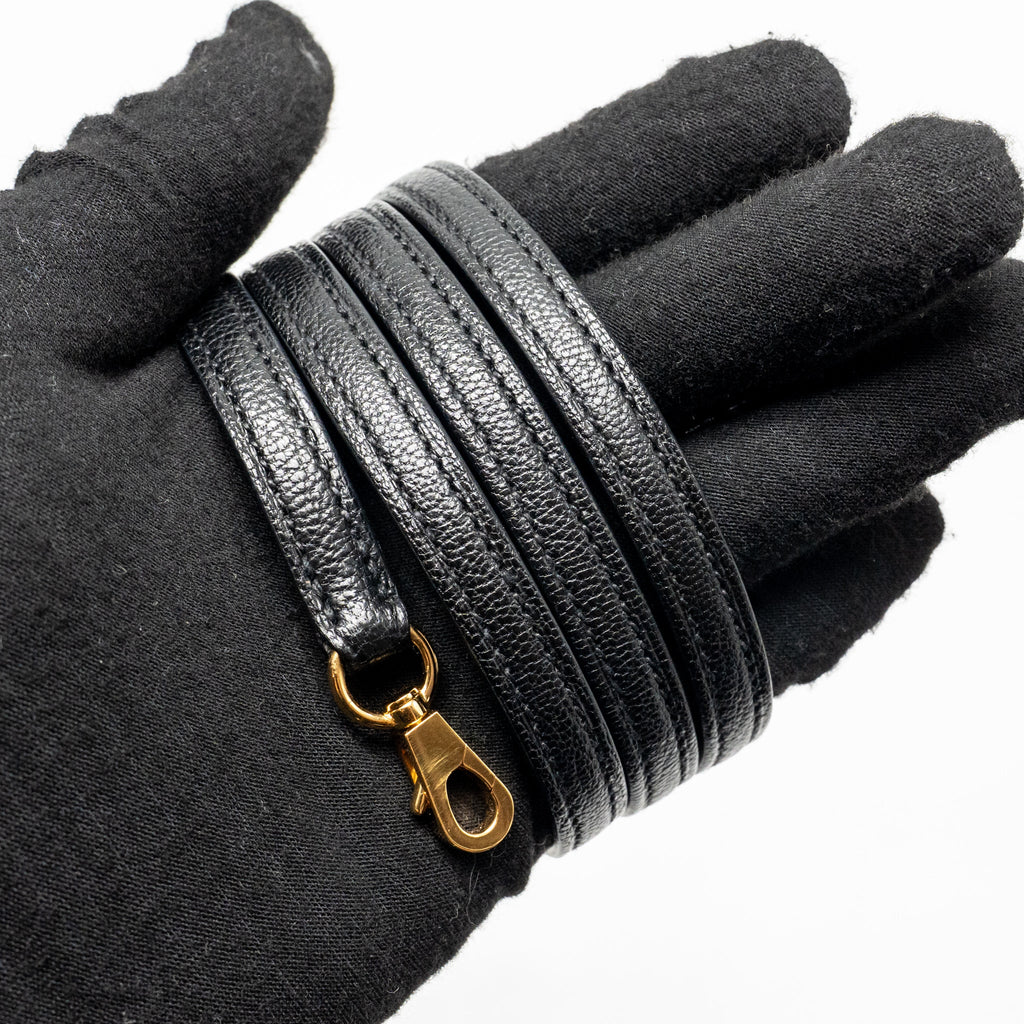 HERMES MINI BOLIDE CHEVRE MYSORE BLACK GHW