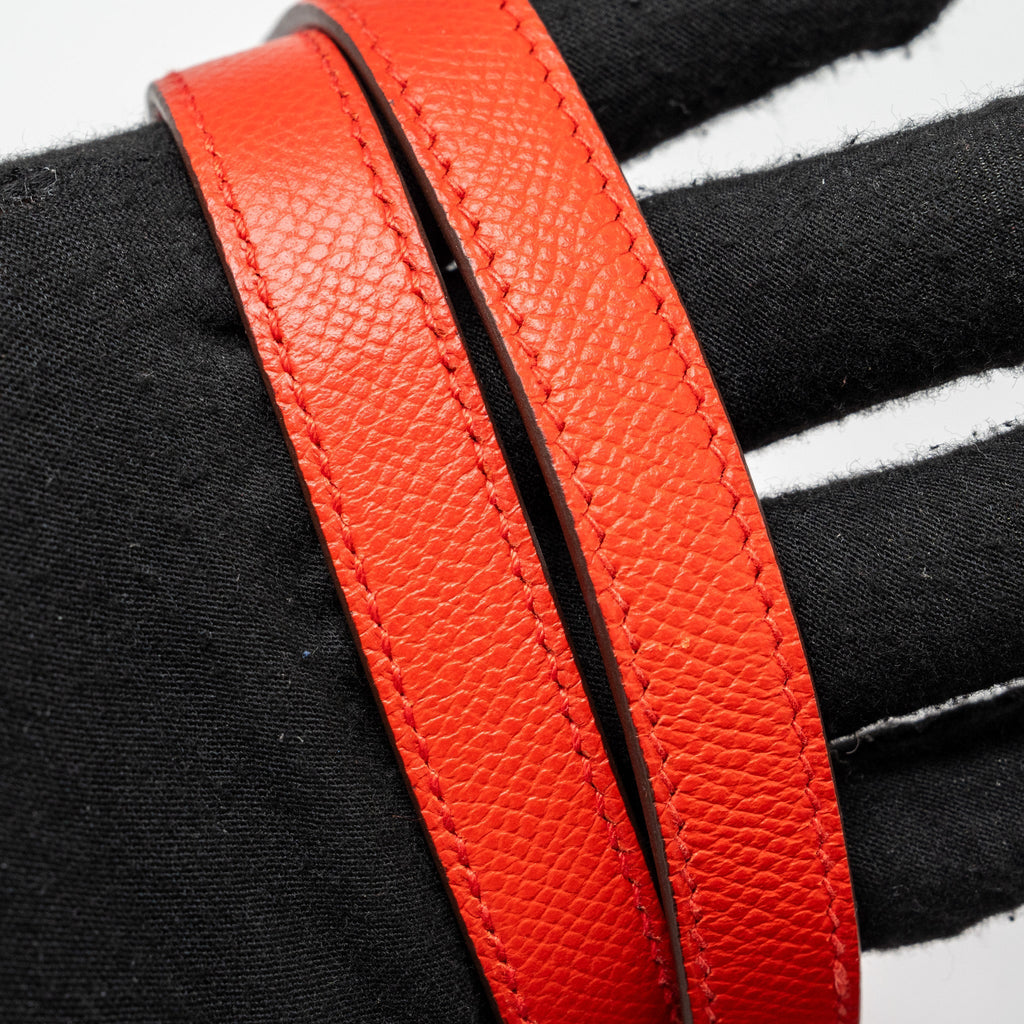 HERMES VERROU 21 EPSOM S3 ROUGE DE COEUR LGHW