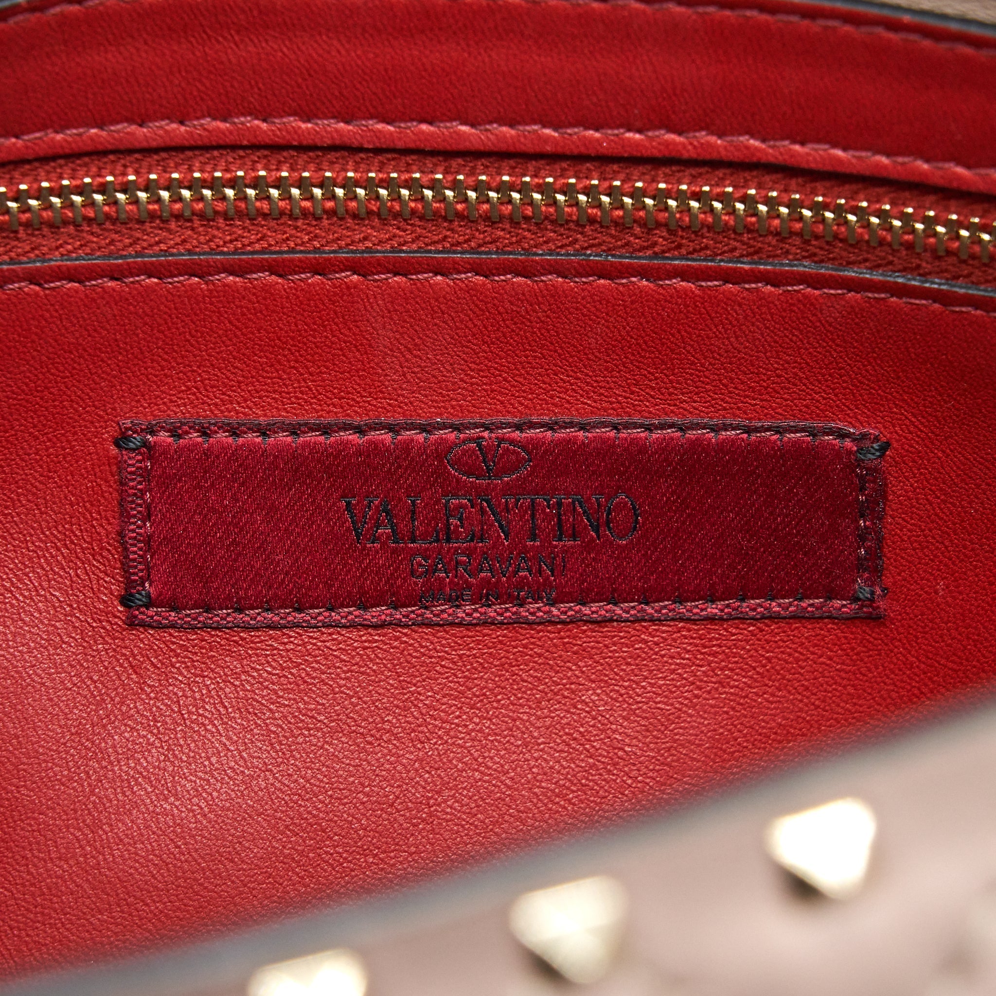 VALENTINO ROCKSTUD SPIKE NAPPA LEATHER CROSSBODY BAGS POUDRE