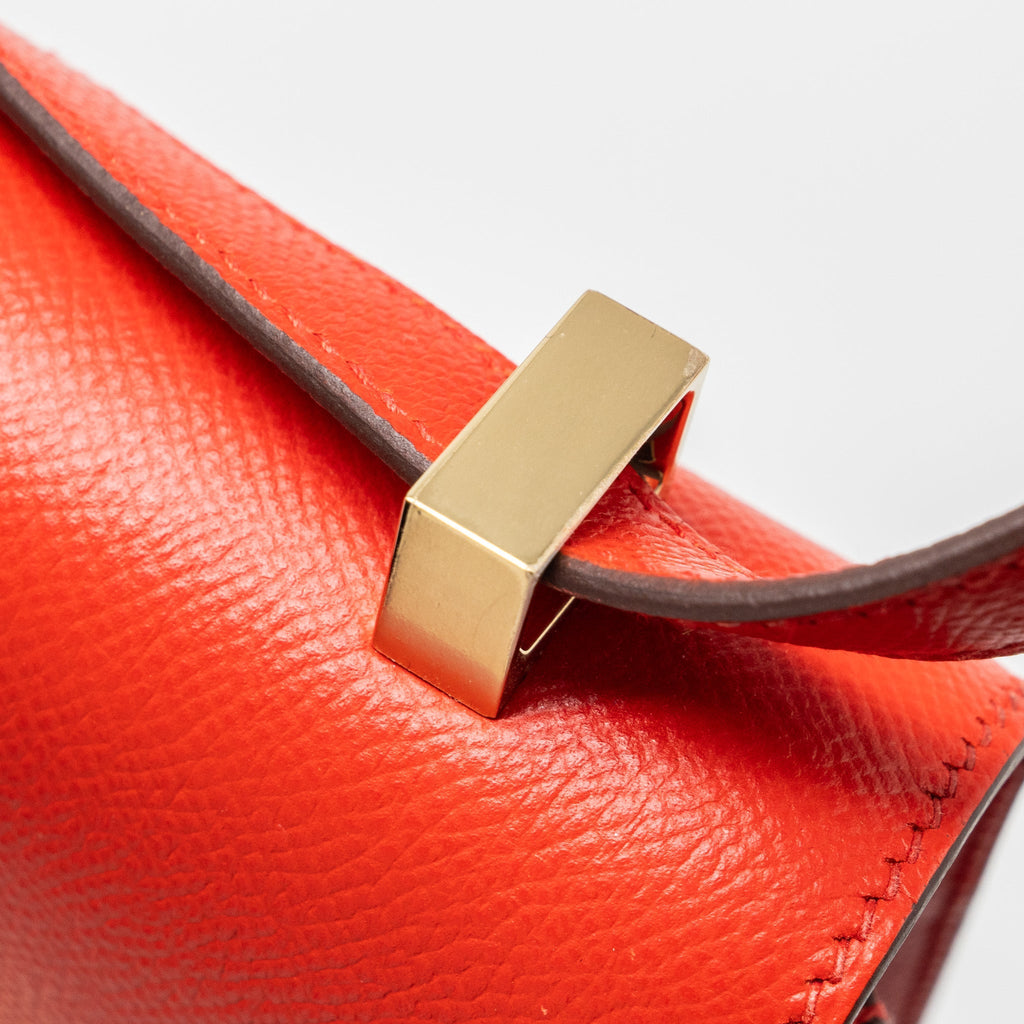 HERMES VERROU 21 EPSOM S3 ROUGE DE COEUR LGHW