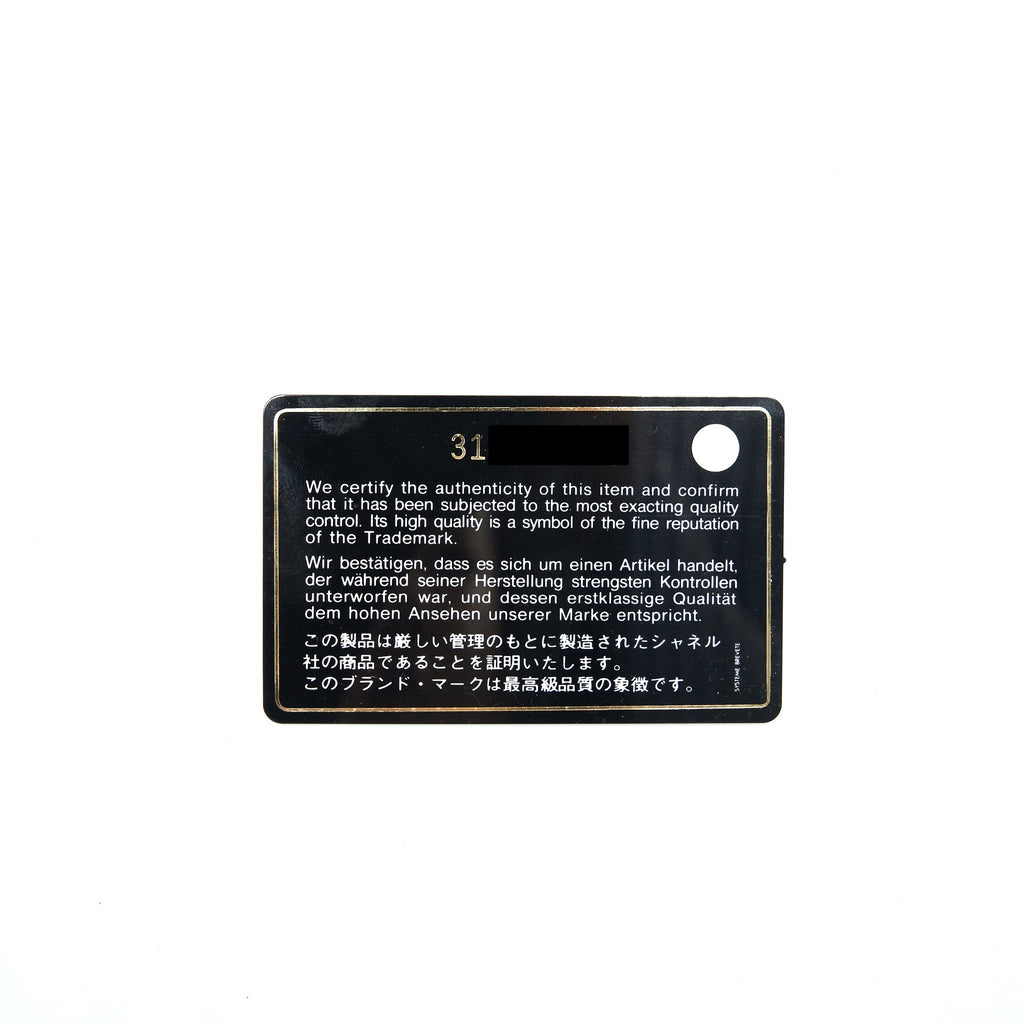 CHANEL 22S DETAILED LOGO MINI FLAP CARD HOLDER CAVIAR BLACK LGHW
