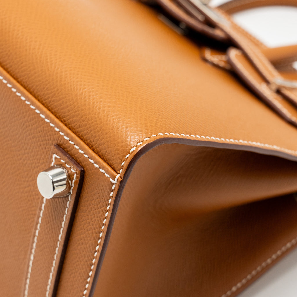 HERMES BIRKIN 25 SELLIER EPSOM GOLD SHW