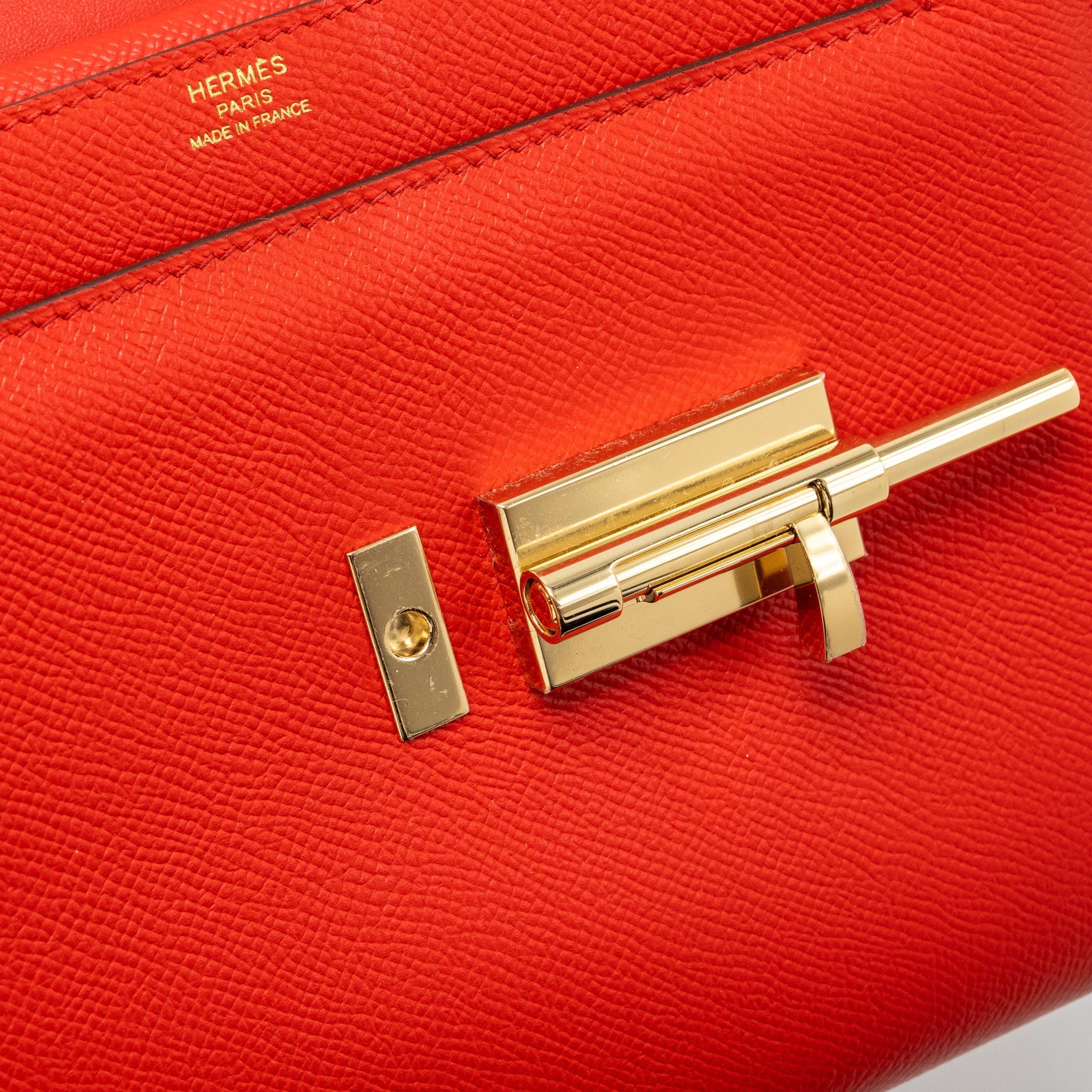 HERMES VERROU 21 EPSOM S3 ROUGE DE COEUR LGHW
