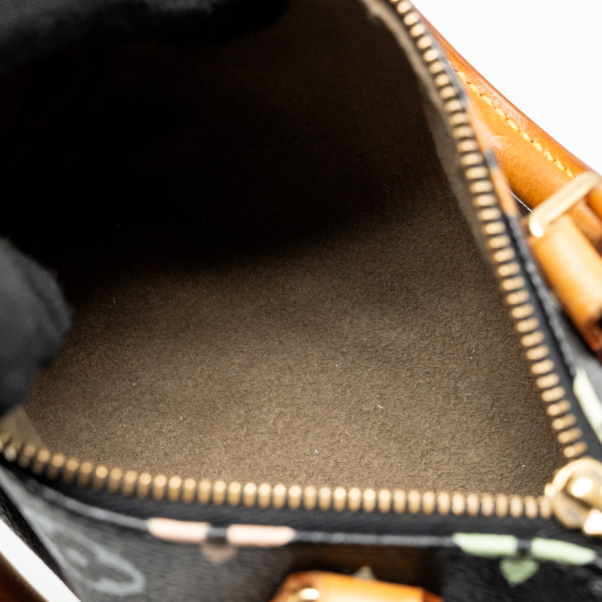 LOUIS VUITTON NANO SPEEDY BLACK MONOGRAM MULTICOLOUR GHW
