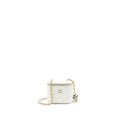 CHANEL 23C PEARL CRUSH MINI VANITY WITH CHAIN LAMBSKIN WHITE LGHW (MICROCHIP)
