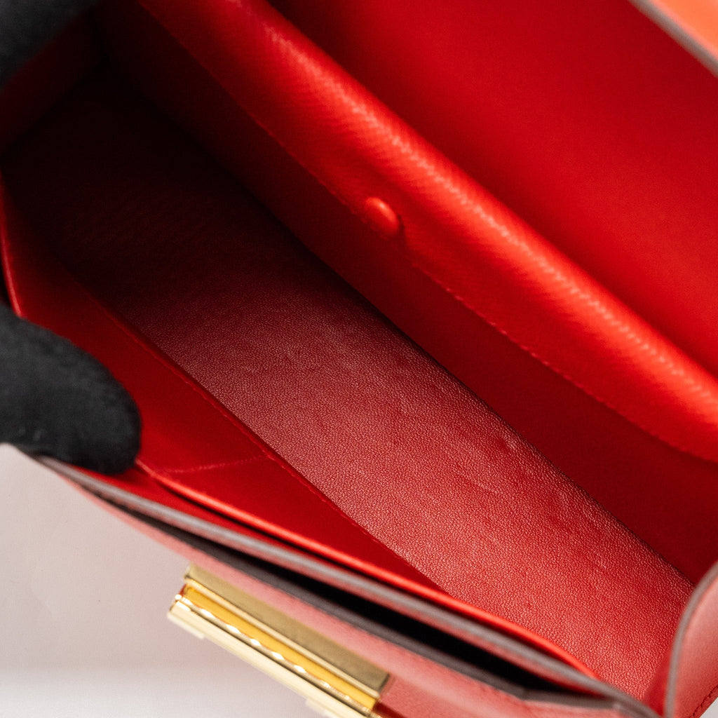 HERMES VERROU 21 EPSOM S3 ROUGE DE COEUR LGHW