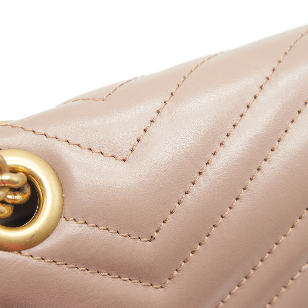 GUCCI GG MARMONT SMALL SHOULDER BAG BEIGE