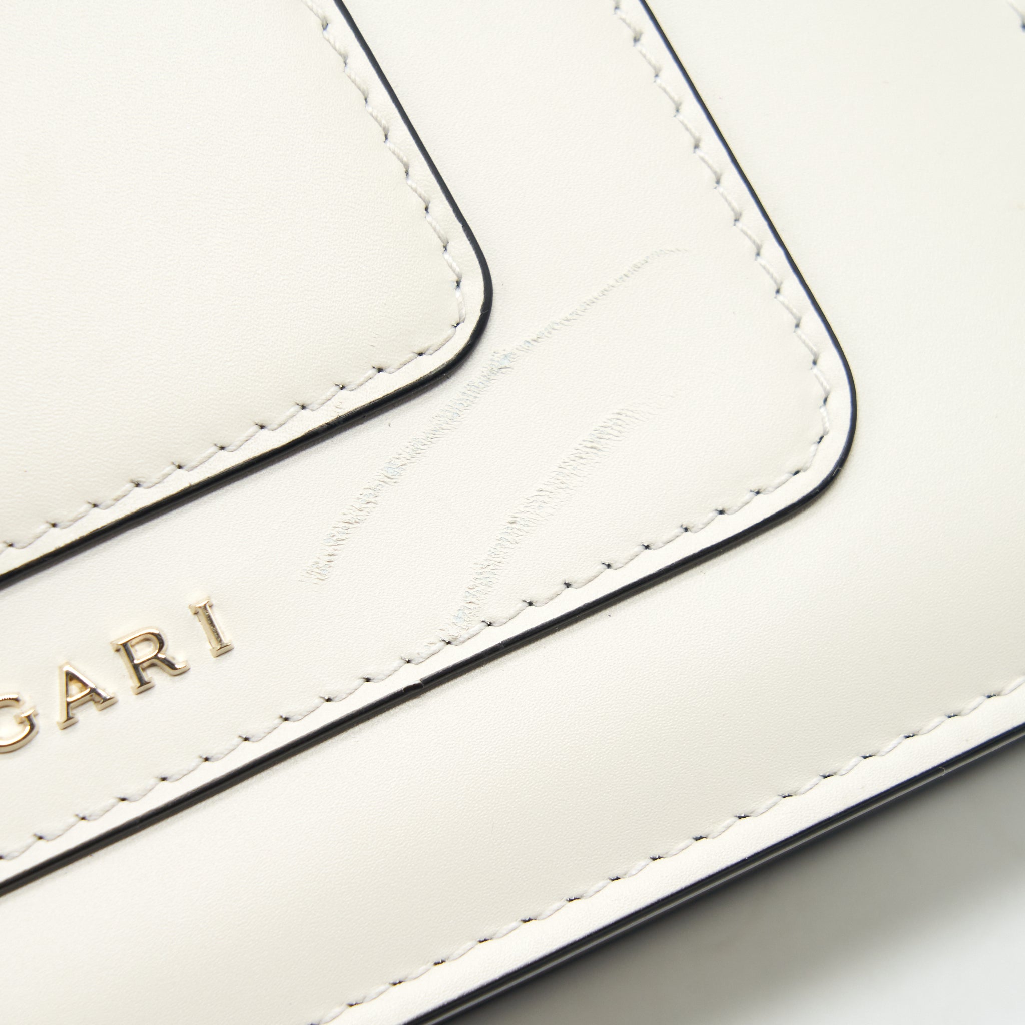 BVLGARI SERPENTI CROSS BODY BAG WHITE