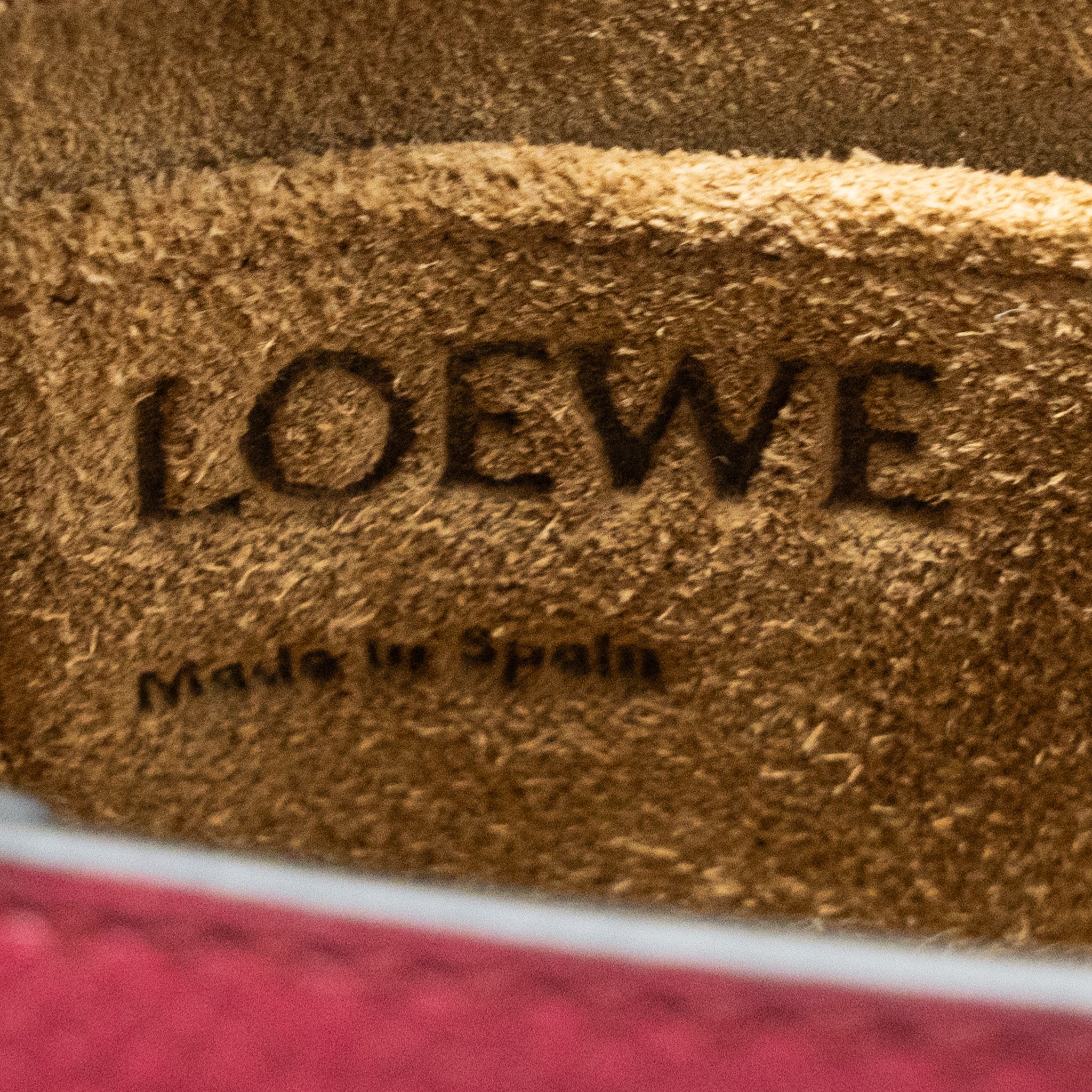 LOEWE MINI GATE BAG CALFSKIN MULTICOLOR RASPBERRY GHW
