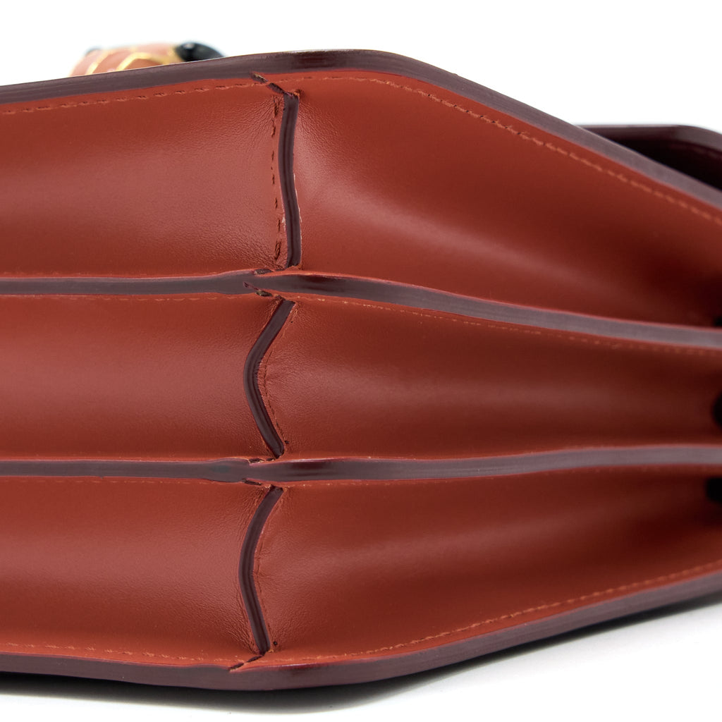 BVLGARI SERPENTI FOREVER TOP HANDLE BAG CALFSKIN RED