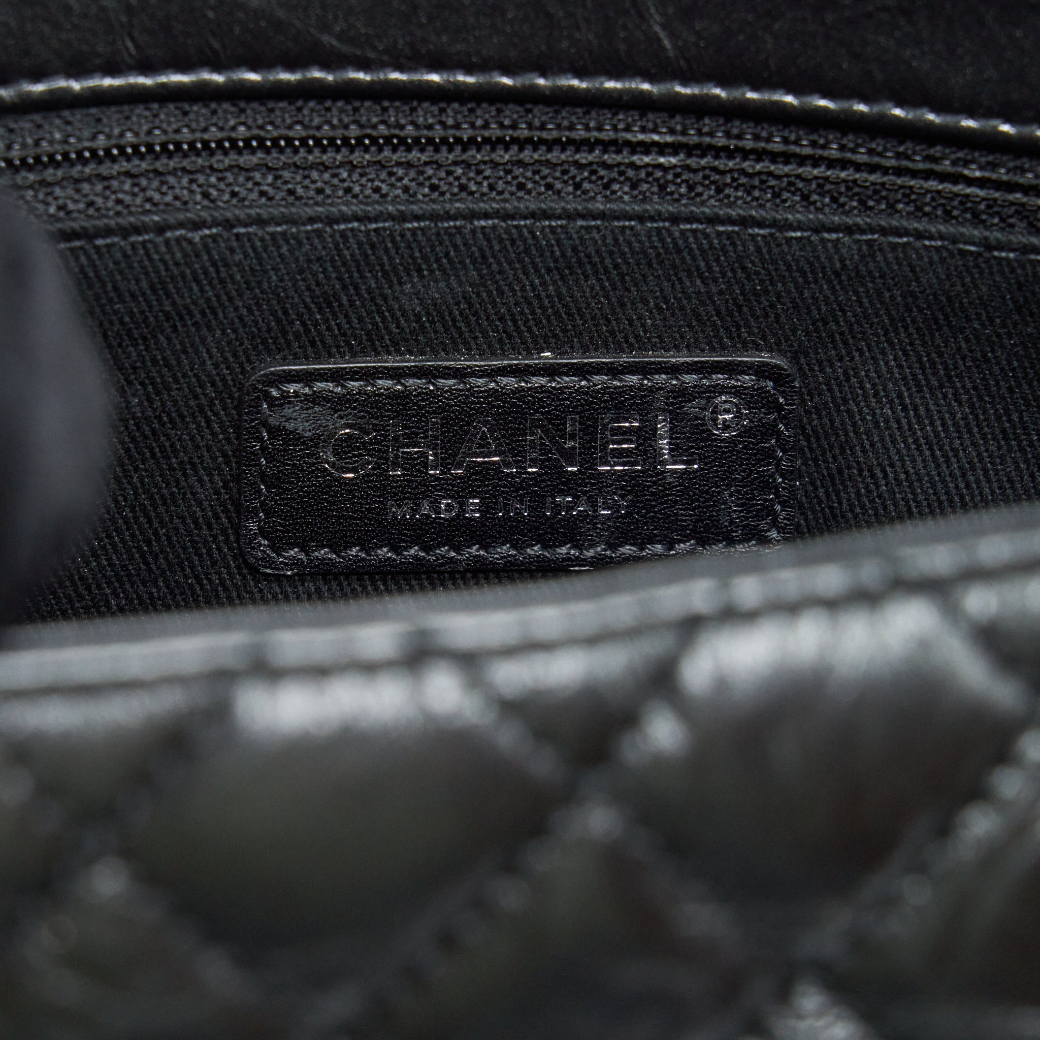 CHANEL SMALL COCO HANDLE AGED CALFSKIN SO BLACK WITH BLACK HARDWARE