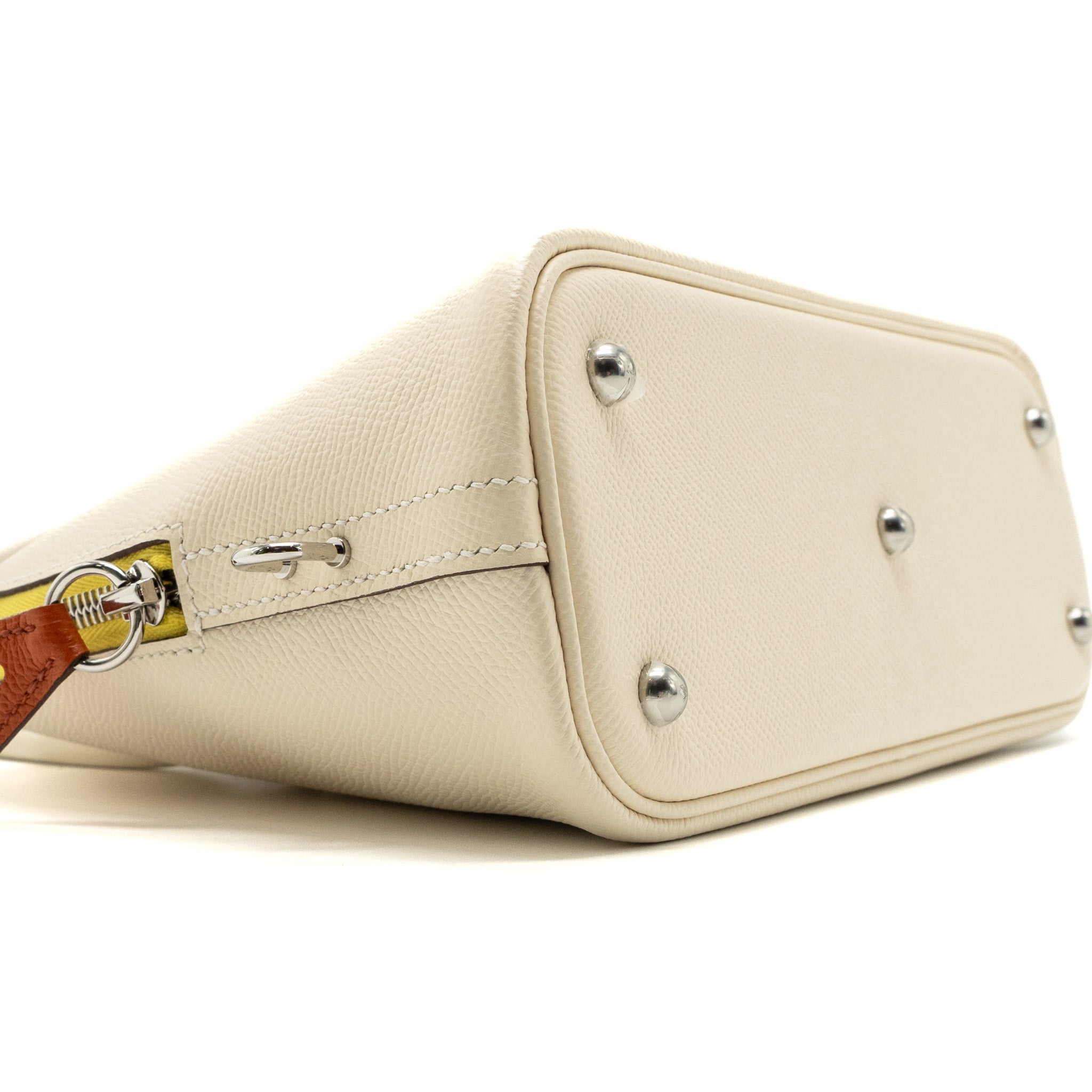 HERMES BOLIDE 1923 25 EPSOM NATA/TERRE BATTUE/JAUNE CITRON SHW