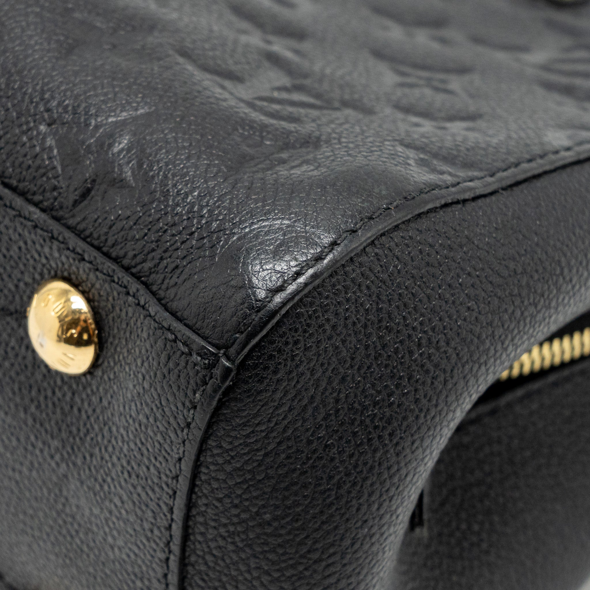 LOUIS VUITTON MONTAIGNE BB MONOGRAM EMPREINTE BLACK GHW